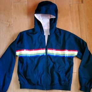 Macy's Windbreaker Water Resistant Hooded Jacket
